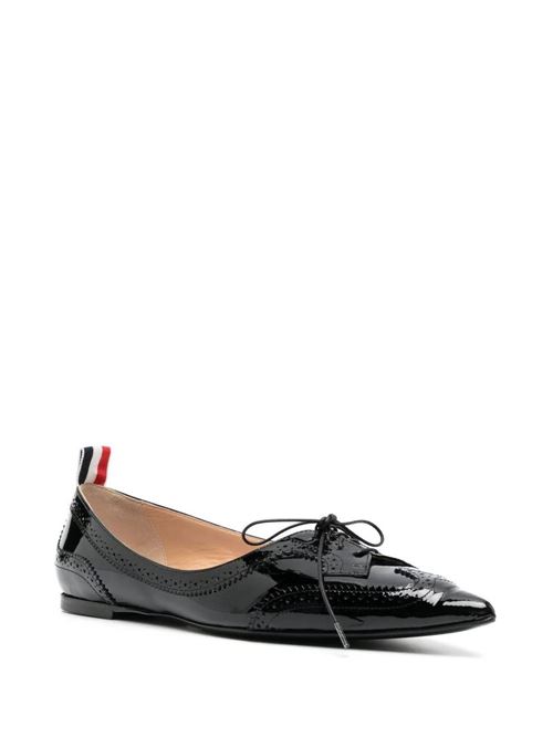 Pointed-toe leather loafers THOM BROWNE | FFF164A00216001